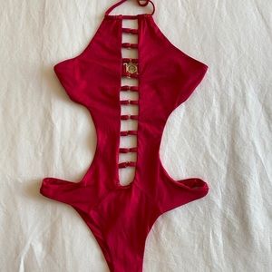 Beach Bunny Sexy Red One Piece
